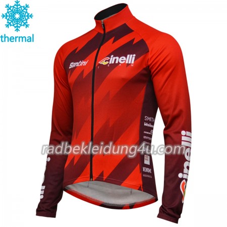 Radtrikot 2018 Cinelli Chrome Winter Thermal Fleece N001